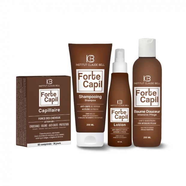 FORTE CAPIL Full Routine With Vitamins - Helps Reduce Hair Loss And Promote Hair Regrowth