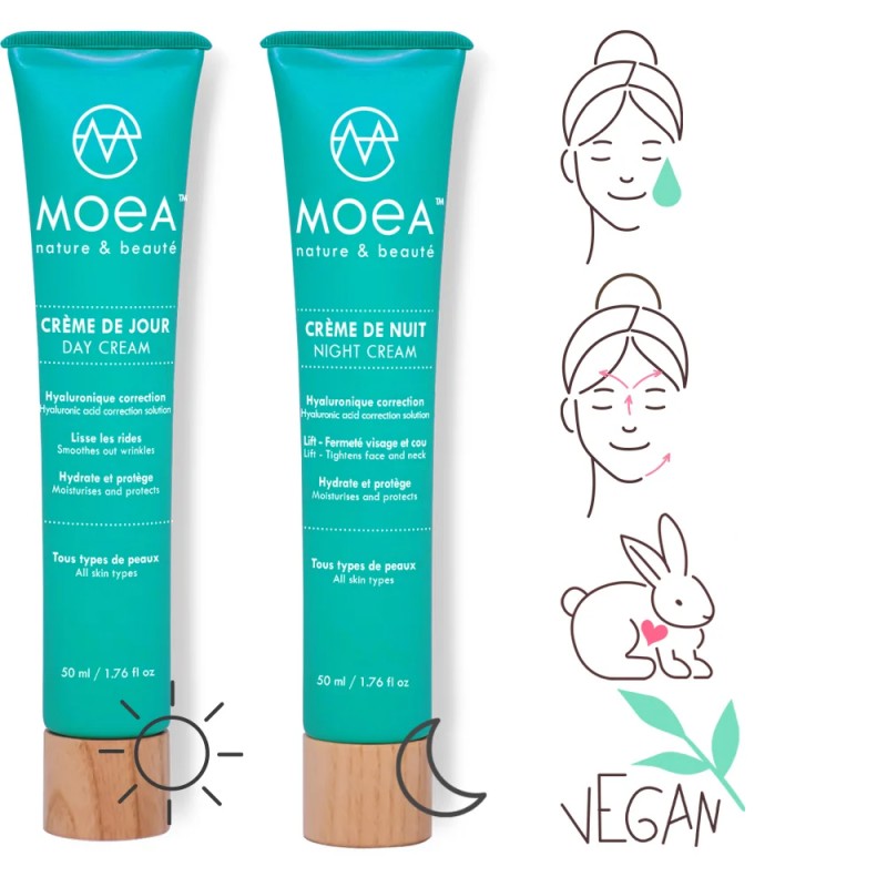 MOEA skin care kit for day and night