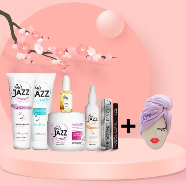 HAIR JAZZ Hair Regrowth and Repair Mega Set + GIFT (Towel wrap)